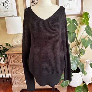 Express Black Knit Sweater - Large